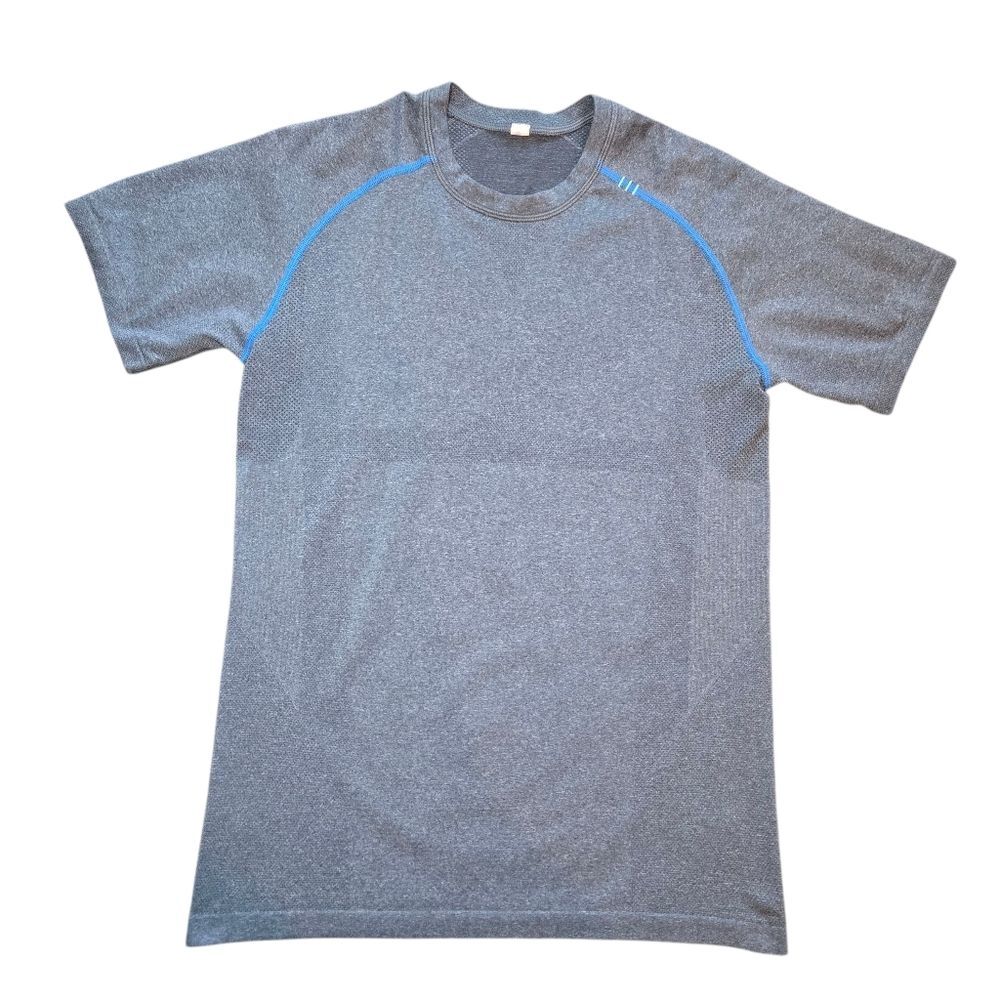 Men's Lululemon Metal Vent Tech Short Sleeve - Gray/Blue